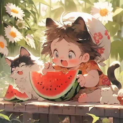 放风少年吃瓜动漫